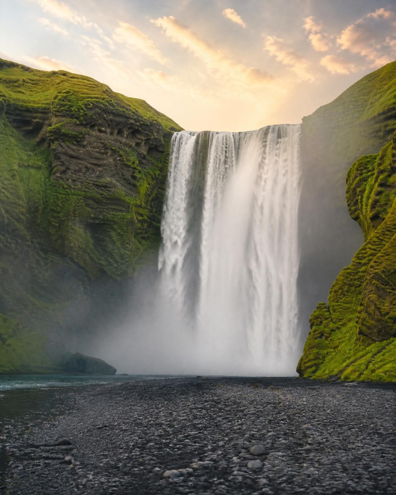 Skogafoss waterfall Iceland